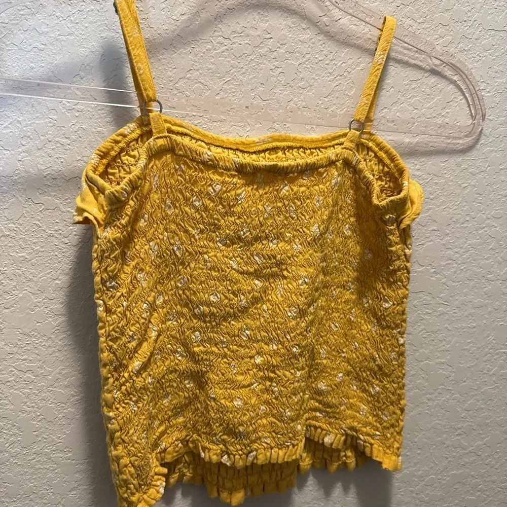 Abercrombie Kids Yellow Smocked Camisole Size 13/14